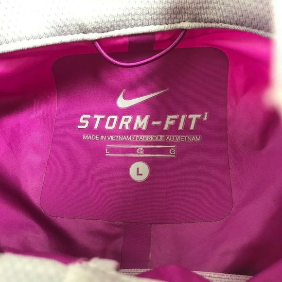 Nike Zip Rain Jacket Lightweight Fuchsia Pink L - Picture 7 of 9
